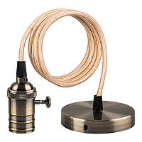 Светильник подвесной Uniel Vintage DLC-V-S21K/E27 TS Медь 1,5м картинка 